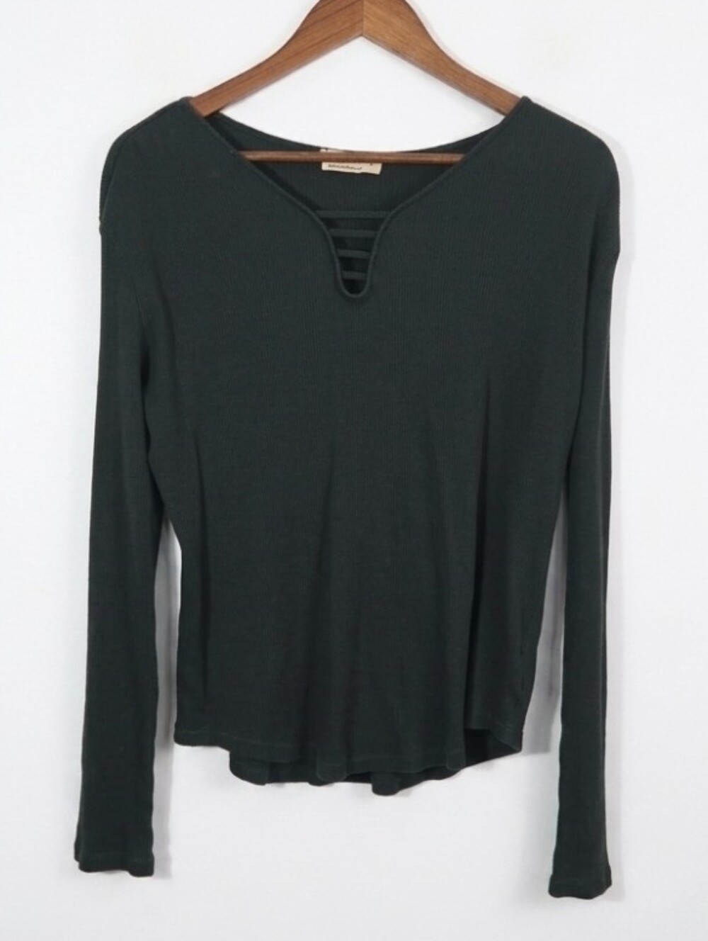 Ruff Hewn dark green long sleeve top